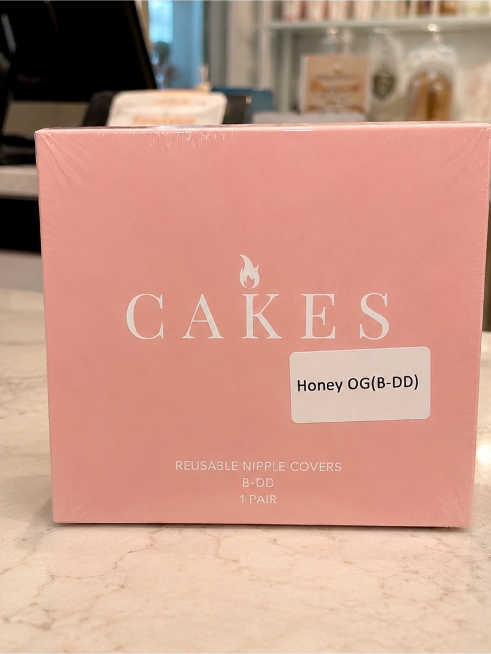 Cake Reusable Nipple Covers - Honey (B-DD) Pink